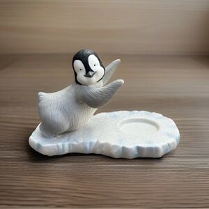 Retired Party Lite Penguin Pals Candle holder, in EUC PartyLite